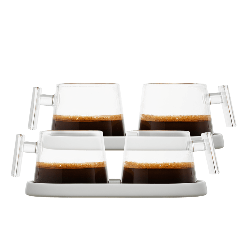 Espresso Cup Set - Pure Over - Espresso Cup Set White - Set of 4