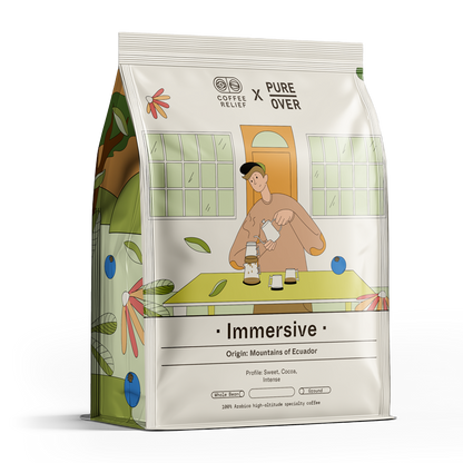 Pure Over X Coffee Relief: Immersive Roast