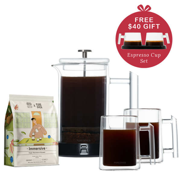 French Press for 2 Gift Set