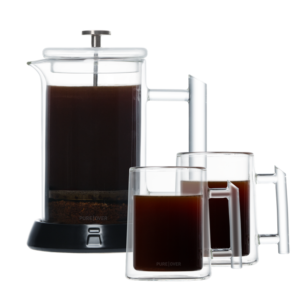 French Press + Mugs Bundle