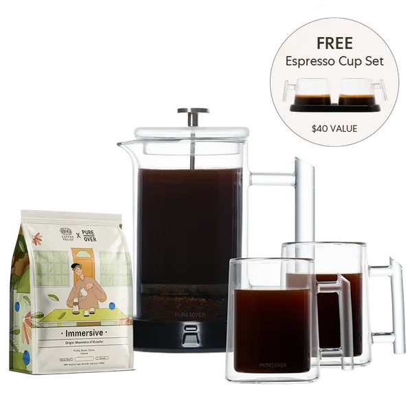 French Press for 2 Gift Set