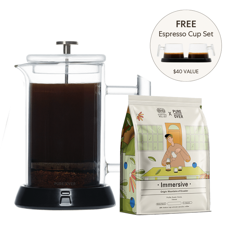 French Press Bundle - Pure Over - PO-FP-B_C